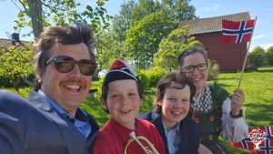Økologisk bruk med korn og sau