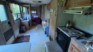 inside of camper 