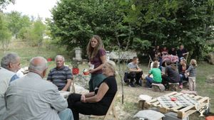 Garden party for neighbours