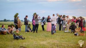 Organic goat farm in the historical region of Zemgale, Latvia