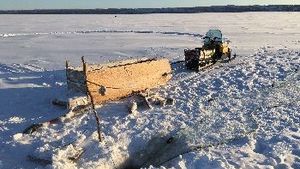 Winter fishing.