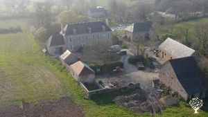 la ferme vue de haut