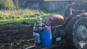 Small old-fashioned farm  with various of animals and vegetables, based on the island of Funen.