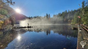 The Lagoon where Beavers, River Otters, and our Painted Turtles live