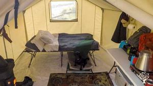 wall tent accommodation