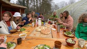 Biologische zelfoogsttuin