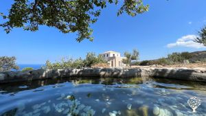 Our house as seen from the first pond